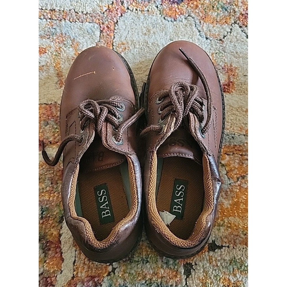 Bass Shoes Mens Colbey Brown 8 1/2 Leather Oxfords Casual Walking Lace Up